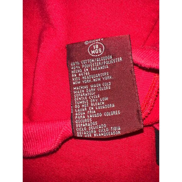 Vintage Disney's 101 Dalmatian red and white long sleeve romper one piece sz 18m - Picture 10 of 11